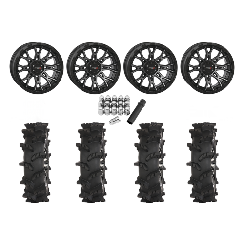 High Lifter Outlaw Max 28x10-14 Tires on ST-6 Dark Tint Wheels