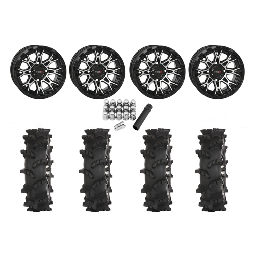 High Lifter Outlaw Max 30x10-14 Tires on ST-6 Machined Wheels