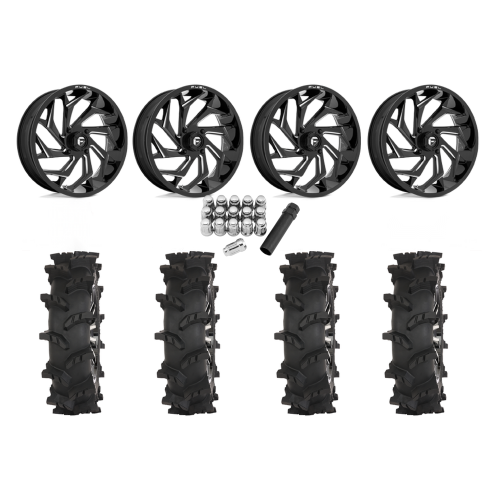 High Lifter Outlaw Max 37x10-24 Tires on Fuel Reaction Milled Wheels High Lifter Outlaw Max 37x10-24 Tires on Fuel Reaction Milled Wheels