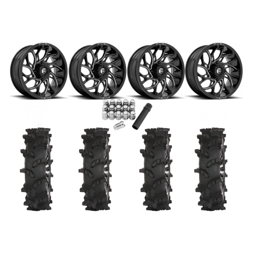 High Lifter Outlaw Max 37x10-24 Tires on Fuel Runner Milled Wheels