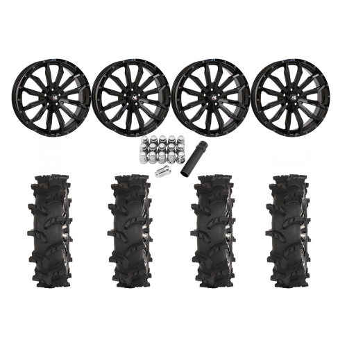 High Lifter Outlaw Max 37x10-22 Tires on HL21 Gloss Black Wheels High Lifter Outlaw Max 37x10-22 Tires on HL21 Gloss Black Wheels