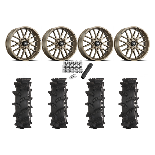 High Lifter Outlaw Max 33x10-20 Tires on ITP Hurricane Bronze Wheels