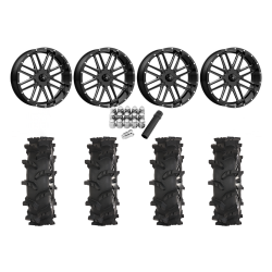 High Lifter Outlaw Max 35x10-22 Tires on MSA M35 Bandit Milled Wheels