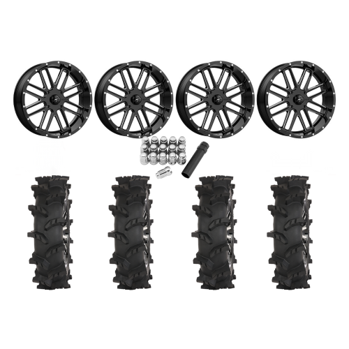 High Lifter Outlaw Max 33x10-20 Tires on MSA M35 Bandit Milled Wheels