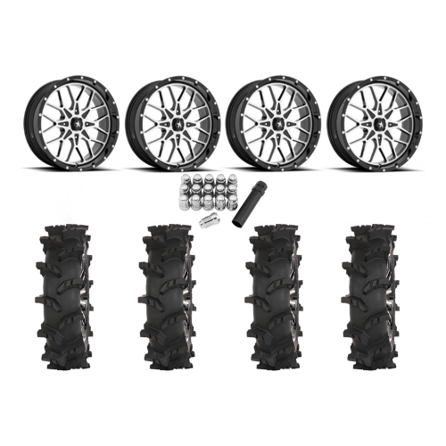 High Lifter Outlaw Max 37x10-24 Tires on MSA M45 Portal Machined Wheels