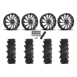 High Lifter Outlaw Max 40x10-24 Tires on MSA M46 Blade Milled Wheels