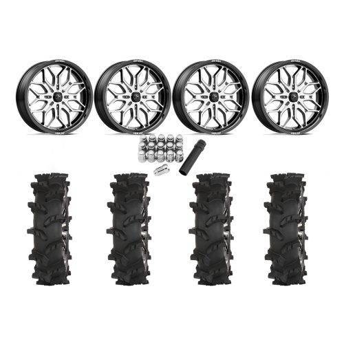 High Lifter Outlaw Max 37x10-22 Tires on MSA M47 Sniper Machined Wheels