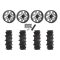 High Lifter Outlaw Max 35x10-22 Tires on ST-3 Gunmetal Grey Wheels