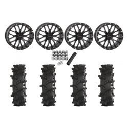 High Lifter Outlaw Max 33x10-20 Tires on ST-3 Matte Black Wheels