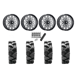 Quadboss QBT680 36x9.5-20 Tires on ITP Momentum Gloss Black Milled Wheels Quadboss QBT680 36x9.5-20 Tires on ITP Momentum Gloss Black Milled Wheels