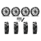 Quadboss QBT680 36x9.5-20 Tires on MSA M46 Blade Milled Wheels