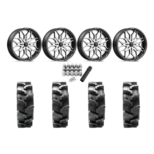 Quadboss QBT680 36x9.5-20 Tires on MSA M47 Sniper Machined Wheels