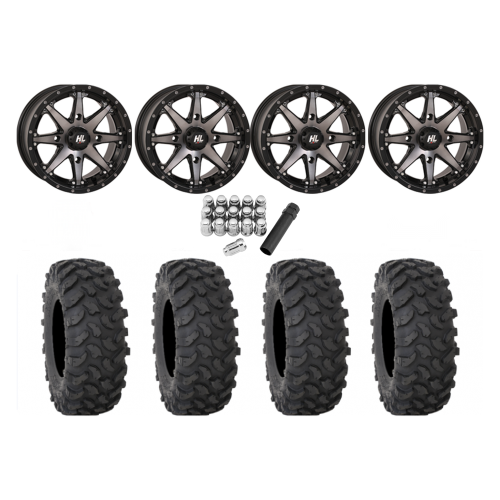 System 3 XTR370 28x10-14 Tires on HL10 Smoke Wheels