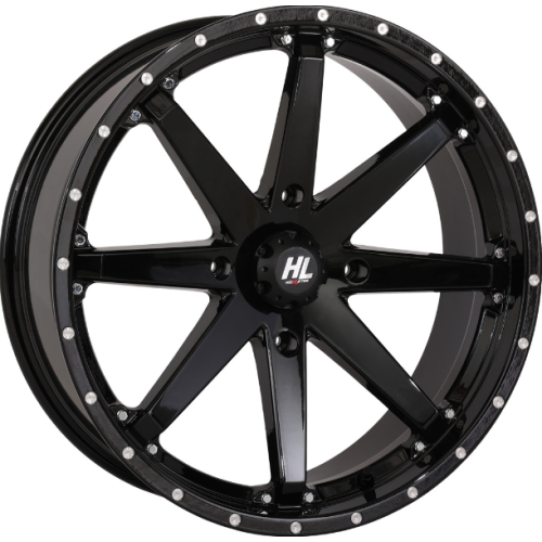 High Lifter HL10 Gloss Black 20x7 Wheels/Rims (Full Set)