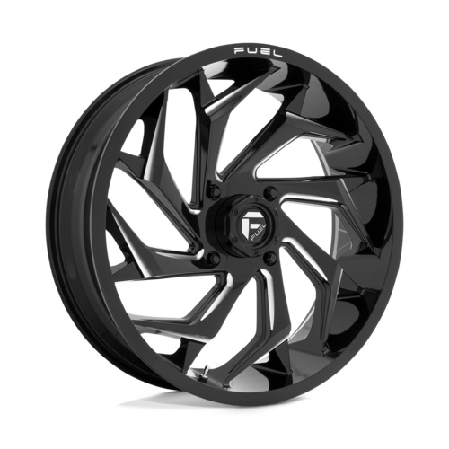 Fuel Off Road Reaction Gloss Black & Milled 22x7 Wheel/Rim Fuel Off Road Reaction Gloss Black & Milled 22x7 Wheel/Rim