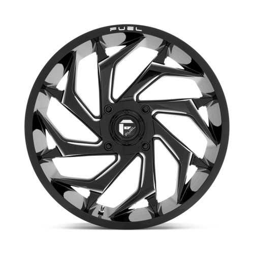 Fuel Off Road Reaction Gloss Black & Milled 20x7 Wheels/Rims (Full Set) Fuel Off Road Reaction Gloss Black & Milled 20x7 Wheels/Rims (Full Set)