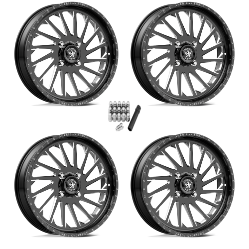 American Force K12 Shredder Black 24x7 Forged Wheels/Rims (Full Set)