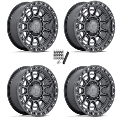 Fuel Off Road Cycle Gloss Gunmetal 15x7 Wheels/Rims (Full Set)
