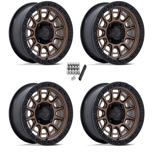 Fuel Off Road Cycle Matte Bronze 15x7 Wheels/Rims (Full Set)