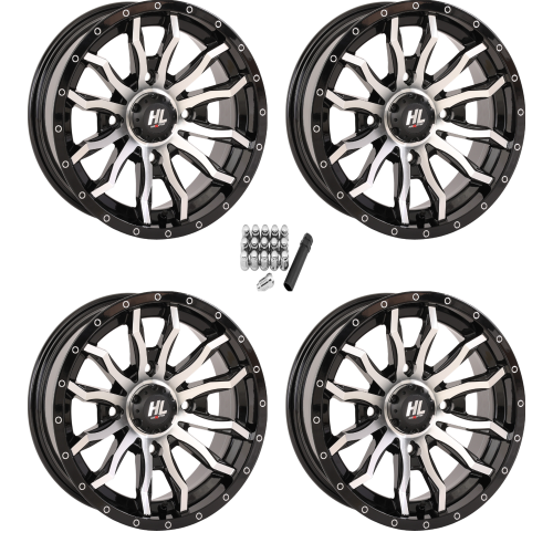 High Lifter HL21 Machined 14x7 Wheels/Rims (Full Set)