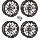 High Lifter HL21 Machined 14x7 Wheels/Rims (Full Set)