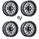 ITP Momentum 15x7 Wheels/Rims (Full Set)