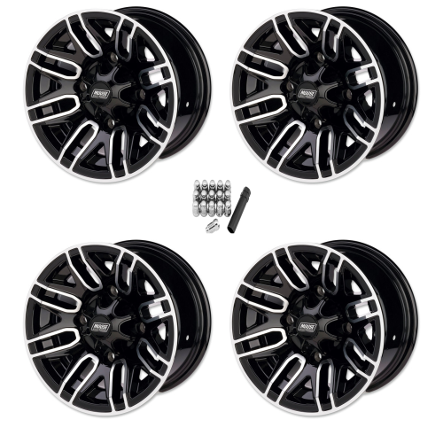 Moose Offroad 112 X Machined 12x7 Wheels/Rims (Full Set)