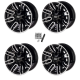 Moose Offroad 112 X Machined 12x7 Wheels/Rims (Full Set)