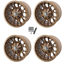 Moose Offroad 24 X Bronze 15x7 Wheels/Rims (Full Set)