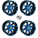 Moose Offroad 387 X Anodized Blue/Black 14x7 Wheels/Rims (Full Set) Moose Offroad 387 X Anodized Blue/Black 14x7 Wheels/Rims (Full Set)