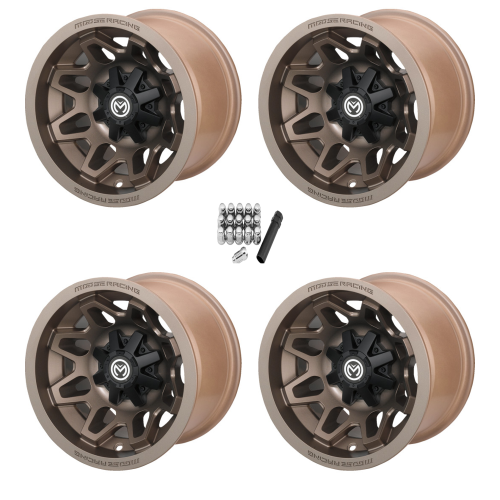 Moose Offroad 416 X Bronze 15x7 Wheels/Rims (Full Set)
