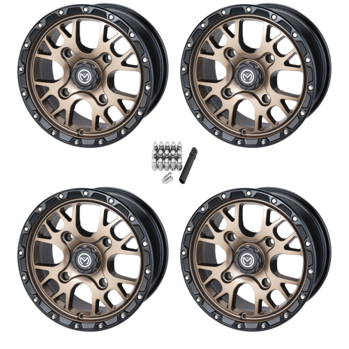 Moose Offroad 545 X Bronze 14x7 Wheels/Rims (Full Set)