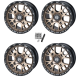 Moose Offroad 545 X Bronze 15x7 Wheels/Rims (Full Set) Moose Offroad 545 X Bronze 15x7 Wheels/Rims (Full Set)