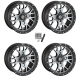 Moose Offroad 545 X Gray 15x7 Wheels/Rims (Full Set) Moose Offroad 545 X Gray 15x7 Wheels/Rims (Full Set)