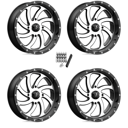 MSA M36 Switch Machined 24x7 Wheels/Rims (Full Set)