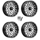 MSA M38 Brute Machined 16x7 Wheels/Rims (Full Set)