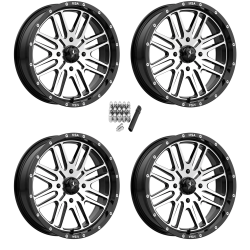 MSA M38 Brute Machined 20x7 Wheels/Rims (Full Set)