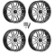MSA M38 Brute Machined 20x7 Wheels/Rims (Full Set)