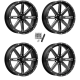 MSA M41 Boxer Gloss Black Milled 18x7 Wheels/Rims (Full Set)