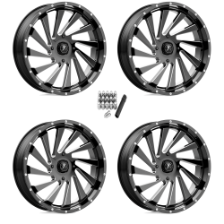 MSA M46 Blade Gloss Black Milled 20x7 Wheels/Rims (Full Set)