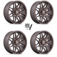 MSA M52 Radar Matte Bronze 15x7 Wheels Rims (Full Set)