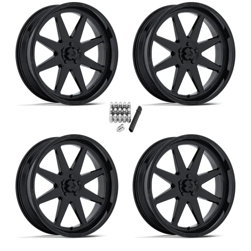 MSA M54 Spark Gloss Black 18x7 Wheels/Rims (Full Set)