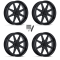 MSA M54 Spark Gloss Black 24x7 Wheels/Rims (Full Set)