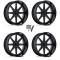 MSA M54 Spark Gloss Black 24x10 Wheels/Rims (Full Set)