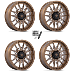 MSA M55 Commander Gloss Bronze Milled 20x7 Wheels/Rims (Full Set)