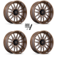 MSA M55 Commander Gloss Bronze Milled 24x10 Wheels/Rims (Full Set)