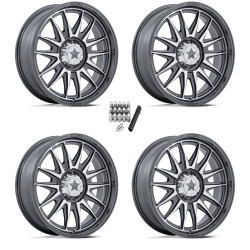 MSA M55 Commander Platinum Machined 20x7 Wheels/Rims (Full Set)
