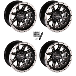 Moose Offroad 548 X Machined 12x7 Wheels/Rims (Full Set)
