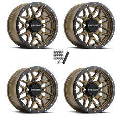 Raceline A94 Krank Bronze 14x7 Wheels/Rims (Full Set)