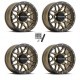 Raceline A94 Krank Bronze 14x7 Wheels/Rims (Full Set)